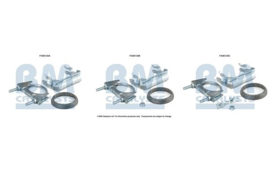 Mounting kit, catalytic converter