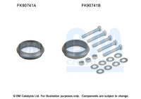Mounting kit, catalytic converter