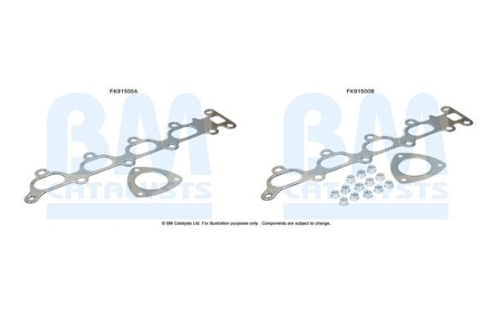 Mounting kit, catalytic converter