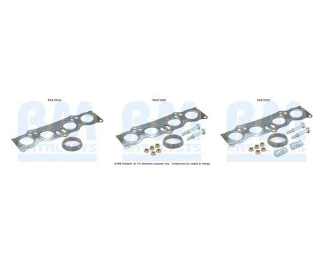 Mounting kit, catalytic converter
