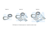 Mounting kit, catalytic converter