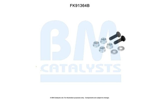 Mounting kit, catalytic converter