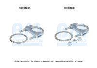 Mounting kit, catalytic converter