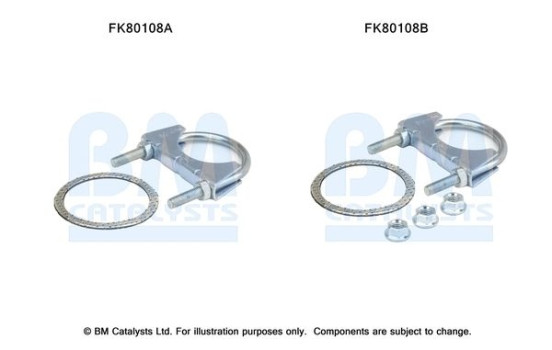 Mounting kit, catalytic converter