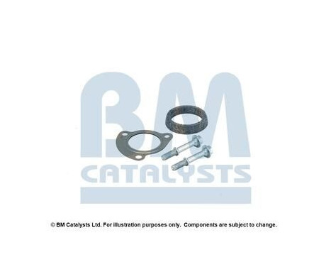 Mounting kit, catalytic converter