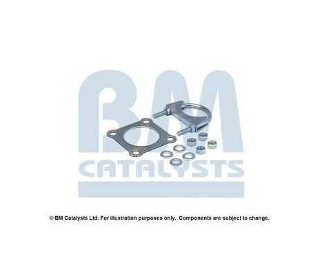 Mounting kit, catalytic converter