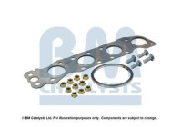 Mounting kit, catalytic converter