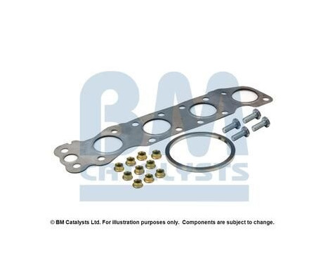 Mounting kit, catalytic converter