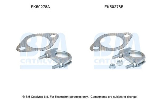 Mounting kit, exhaust pipe