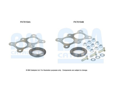 Mounting kit, exhaust pipe