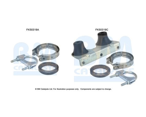 Mounting kit, exhaust pipe