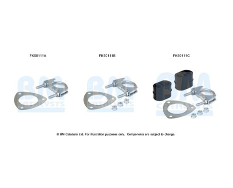 Mounting kit, exhaust pipe