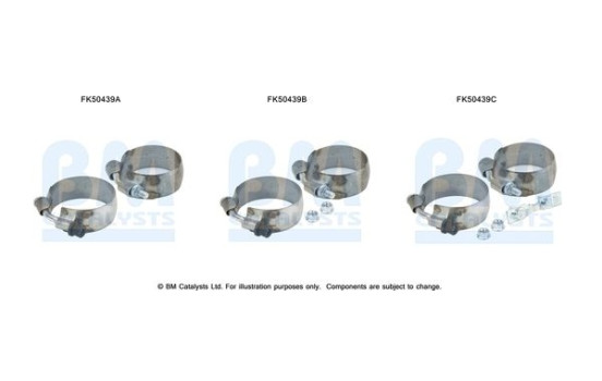 Mounting kit, exhaust pipe