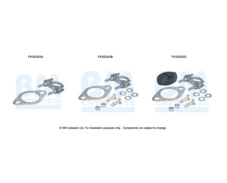 Mounting kit, exhaust pipe