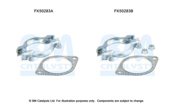 Mounting kit, exhaust pipe