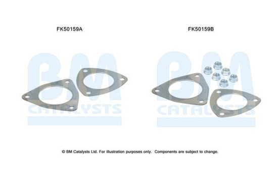 Mounting kit, exhaust pipe