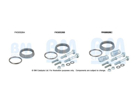 Mounting kit, exhaust pipe, Image 2