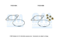 Mounting kit, exhaust pipe