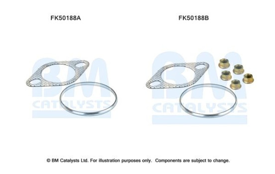 Mounting kit, exhaust pipe