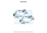 Mounting kit, exhaust pipe