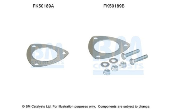 Mounting kit, exhaust pipe