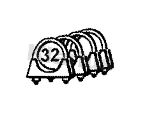 Pipe connection, exhaust system, Image 2