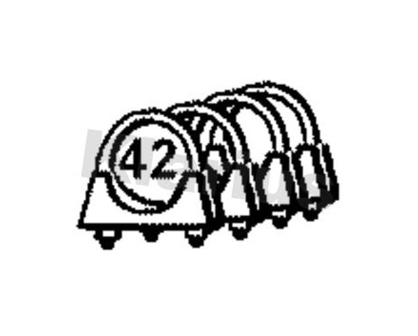 Pipe connection, exhaust system, Image 2