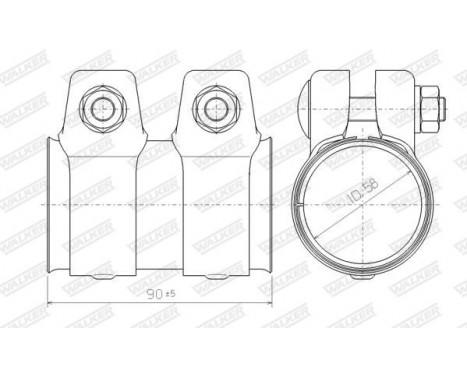 Pipe Connector, exhaust system, Image 2