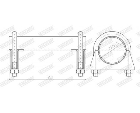 Pipe Connector, exhaust system, Image 2