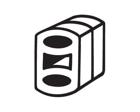 Rubber Strip, exhaust system, Image 2