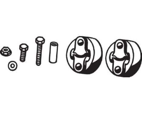 Rubber Strip, exhaust system, Image 2