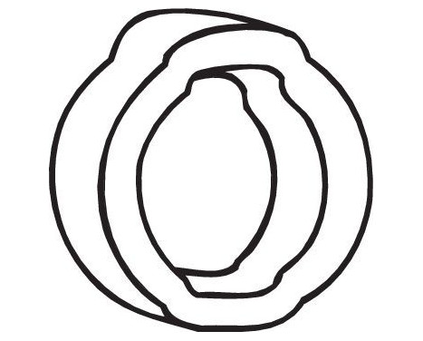 Rubber Strip, exhaust system, Image 2