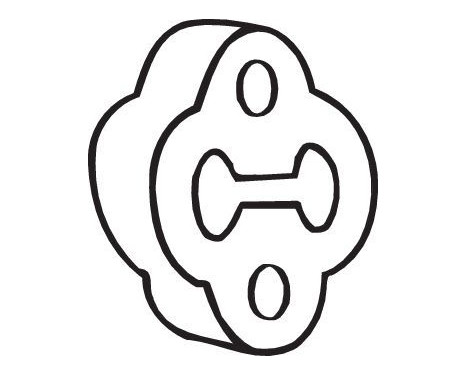 Rubber Strip, exhaust system, Image 2