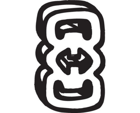 Rubber Strip, exhaust system, Image 2