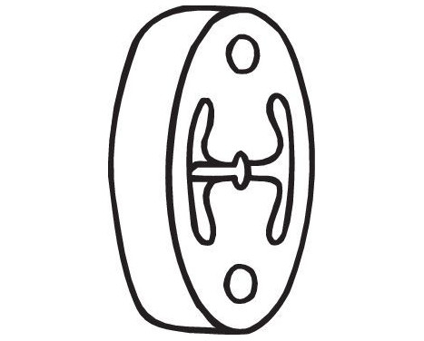 Rubber Strip, exhaust system, Image 2