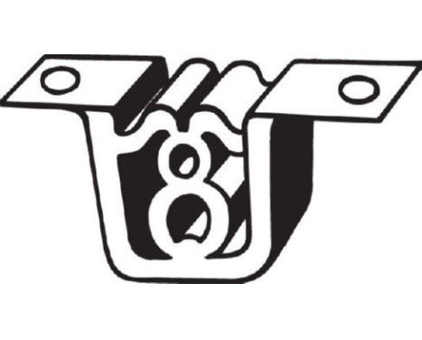 Rubber Strip, exhaust system, Image 2