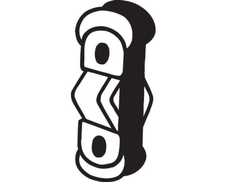 Rubber Strip, exhaust system, Image 2