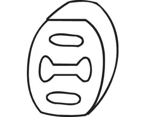 Rubber Strip, exhaust system, Image 2