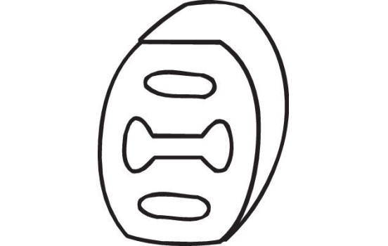 Rubber Strip, exhaust system, Image 2