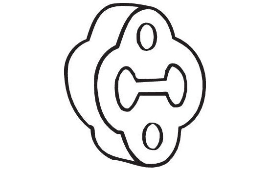 Rubber Strip, exhaust system, Image 2