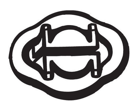 Rubber Strip, exhaust system, Image 2