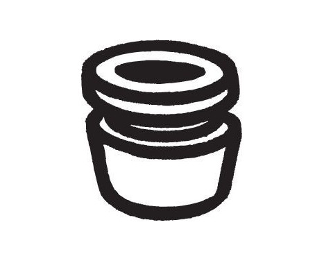 Rubber Strip, exhaust system, Image 2