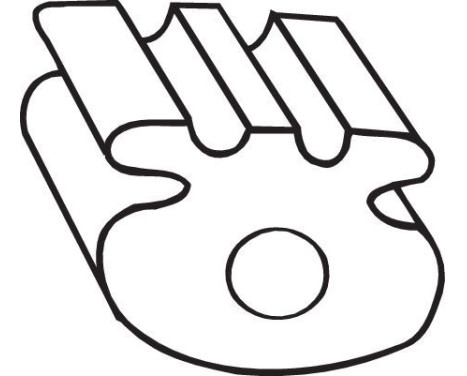 Rubber Strip, exhaust system, Image 2