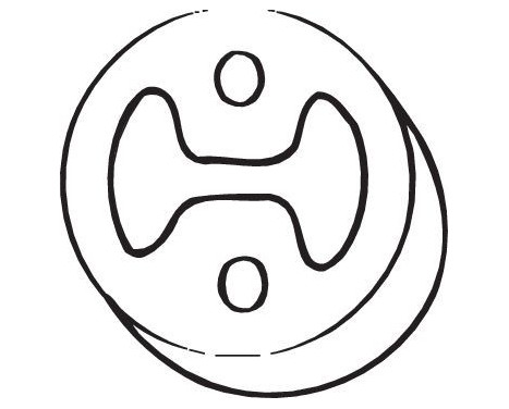 Rubber Strip, exhaust system, Image 2