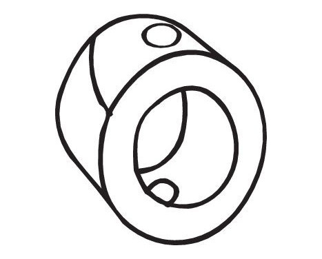 Rubber Strip, exhaust system, Image 2