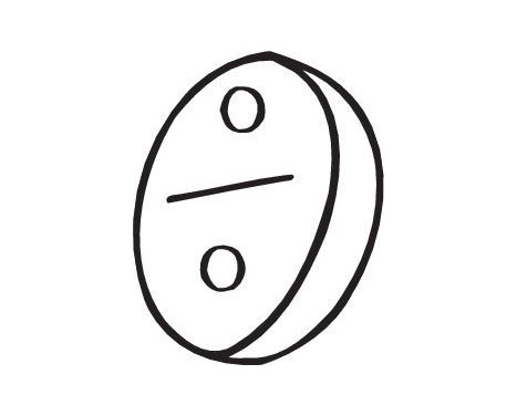 Rubber Strip, exhaust system, Image 2