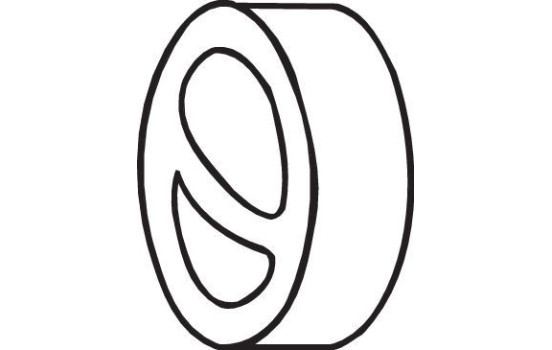 Rubber Strip, exhaust system, Image 2