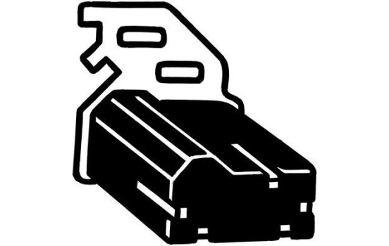 Rubber strip, exhaust system