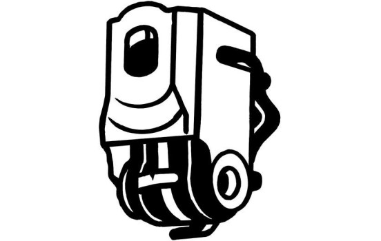 Rubber strip, exhaust system