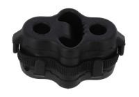 Rubber strip, exhaust system